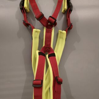 Trailgeschirr Nukka1size® (auf Lager) - rot / neongelb (Airmesh), verl. Polster, Größe L