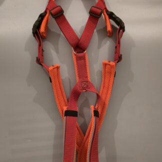 Trailgeschirr Nukka1size® (auf Lager) - rot / neonorange (Airmesh), verl. Polster, Größe L