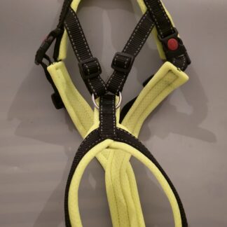 Trailgeschirr Nukka® (auf Lager) - schwarz-reflek / neongelb (Airmesh), Größe 5